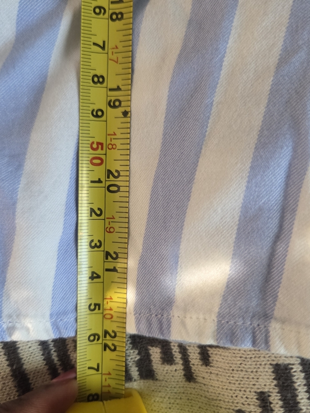 Beach Lunch Lounge Blue Stripe Button Up Shirt Cotton Womens Sz L Coastal - Picture 11 of 11